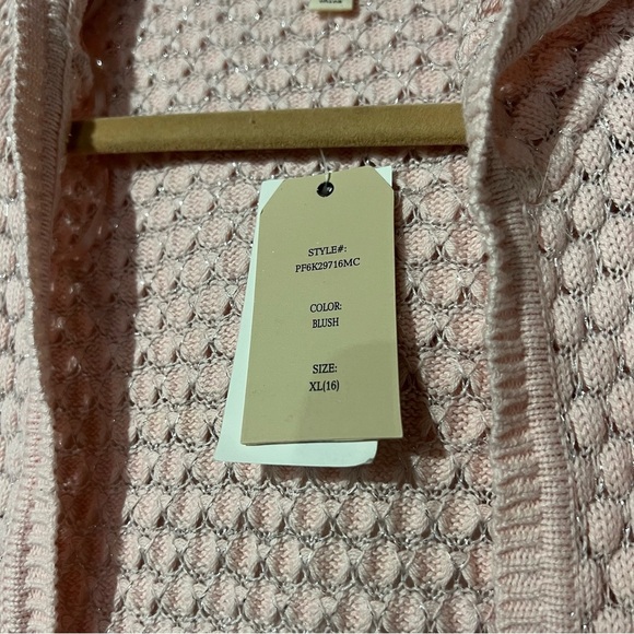 Pink Republic Girls Cardigan Size XL Pink NWT - Picture 4 of 6